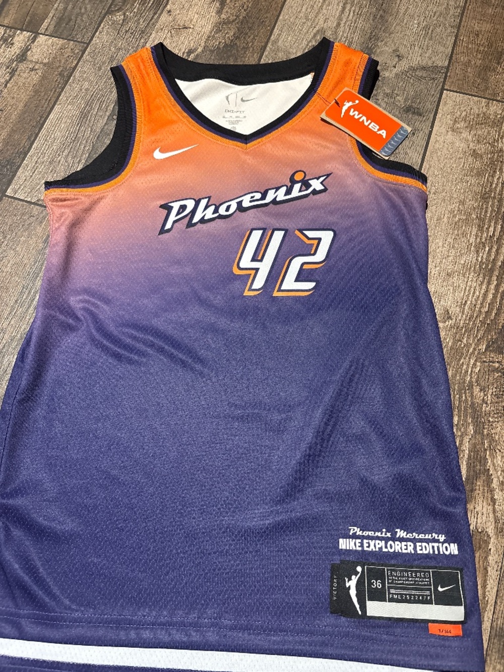 Nike Brittney Griner #42 Phoenix Mercury WNBA Jersey NWT Size XS Dri-Fit City Ed